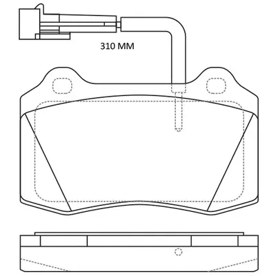 FP1053E FIT Комплект тормозных колодок, дисковый тормоз (фото 1)