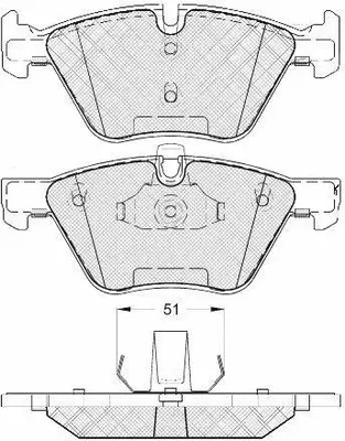 FP1061 FIT Комплект тормозных колодок, дисковый тормоз (фото 1)