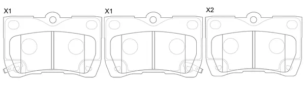 FP1113 FIT Комплект тормозных колодок, дисковый тормоз (фото 2)