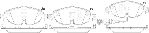 FP1115E FIT Комплект тормозных колодок, дисковый тормоз (фото 1)