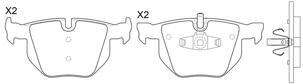 FP1170E FIT Комплект тормозных колодок, дисковый тормоз (фото 1)