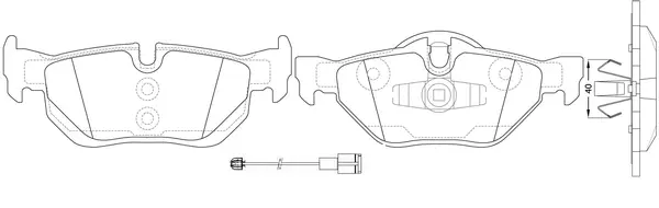 FP1171E FIT Комплект тормозных колодок, дисковый тормоз (фото 1)