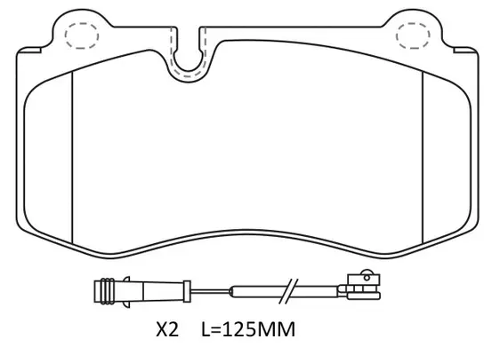 FP1223E FIT Комплект тормозных колодок, дисковый тормоз (фото 1)
