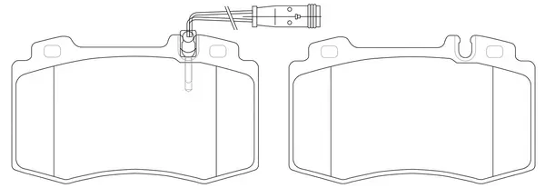 FP1229E FIT Комплект тормозных колодок, дисковый тормоз (фото 1)