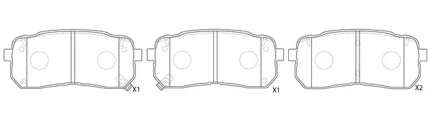 FP1302 FIT Комплект тормозных колодок, дисковый тормоз (фото 1)