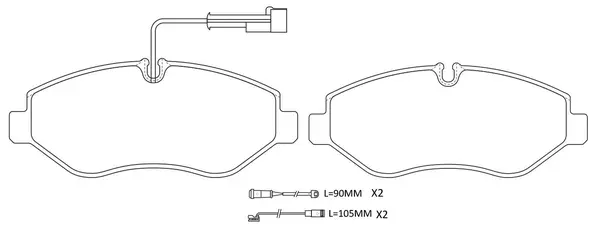 FP1316E FIT Комплект тормозных колодок, дисковый тормоз (фото 1)