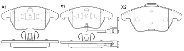 FP1375E FIT Комплект тормозных колодок, дисковый тормоз (фото 2)