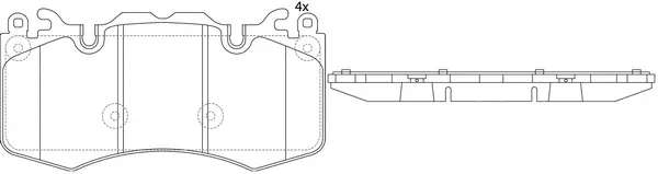 FP1426 FIT Комплект тормозных колодок, дисковый тормоз (фото 1)