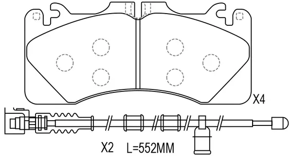 FP1440E FIT Комплект тормозных колодок, дисковый тормоз (фото 1)