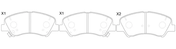 FP1543 FIT Комплект тормозных колодок, дисковый тормоз (фото 1)