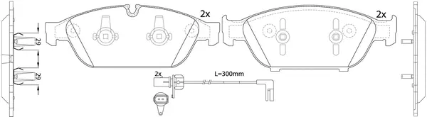 FP1549E FIT Комплект тормозных колодок, дисковый тормоз (фото 1)