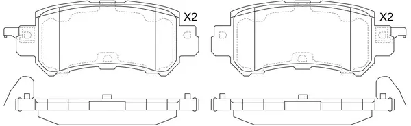 FP1624 FIT Комплект тормозных колодок, дисковый тормоз (фото 1)