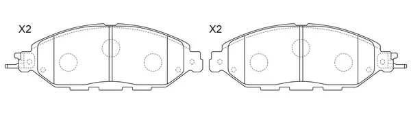 FP1649 FIT Комплект тормозных колодок, дисковый тормоз (фото 1)