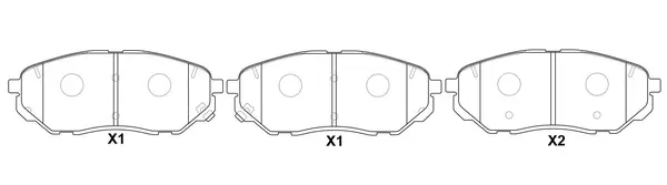 FP1962 FIT Комплект тормозных колодок, дисковый тормоз (фото 1)