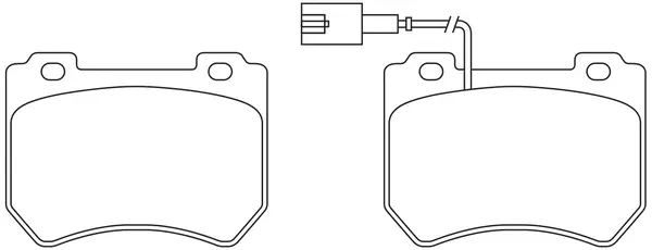 FP1992E FIT Комплект тормозных колодок, дисковый тормоз (фото 1)