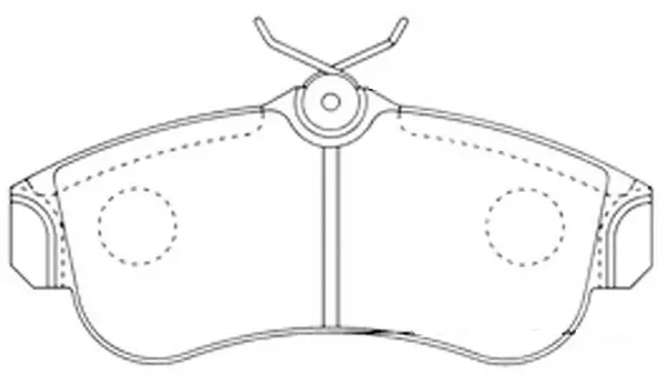 FP2105 FIT Комплект тормозных колодок, дисковый тормоз (фото 1)