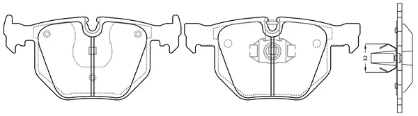 FP2255 FIT Комплект тормозных колодок, дисковый тормоз (фото 1)
