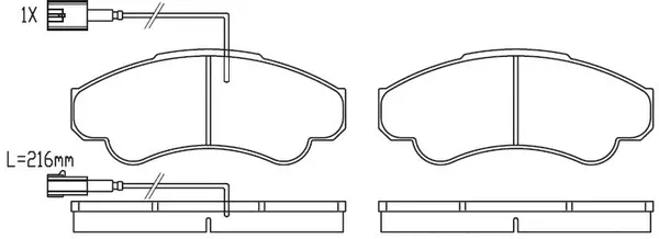 FP2323E FIT Комплект тормозных колодок, дисковый тормоз (фото 1)