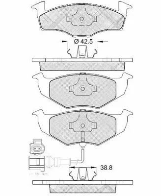 FP3262E FIT Комплект тормозных колодок, дисковый тормоз (фото 1)