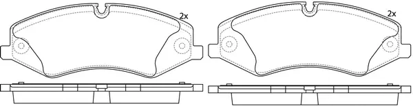 FP7367E FIT Комплект тормозных колодок, дисковый тормоз (фото 1)