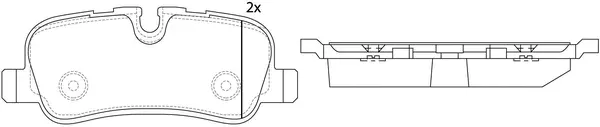 FP7406 FIT Комплект тормозных колодок, дисковый тормоз (фото 1)