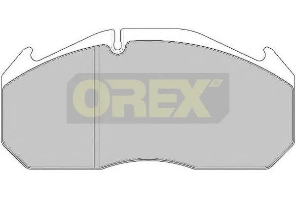 242008 OREX Комплект тормозных колодок, дисковый тормоз (фото 1)