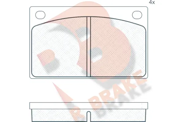 RB0088 R BRAKE Комплект тормозных колодок, дисковый тормоз (фото 1)