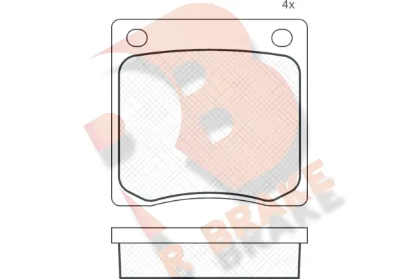 RB0113 R BRAKE Комплект тормозных колодок, дисковый тормоз (фото 1)