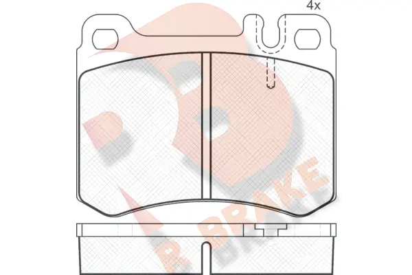 RB0685 R BRAKE Комплект тормозных колодок, дисковый тормоз (фото 1)