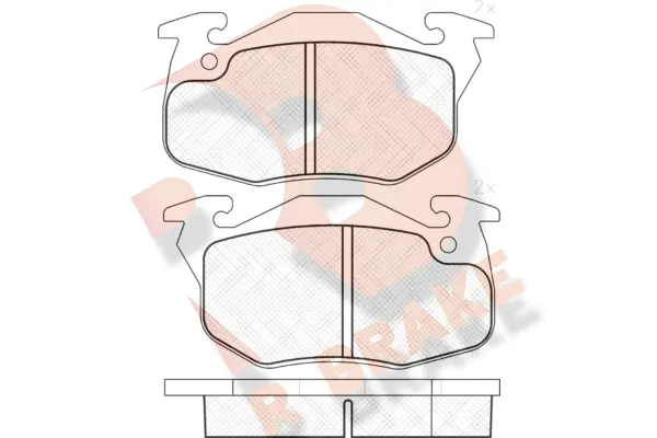 RB1120 R BRAKE Комплект тормозных колодок, дисковый тормоз (фото 1)