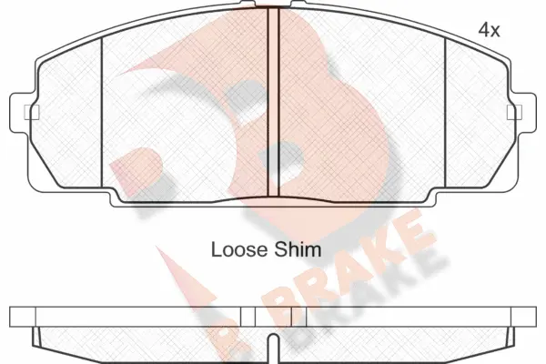 RB1170 R BRAKE Комплект тормозных колодок, дисковый тормоз (фото 1)