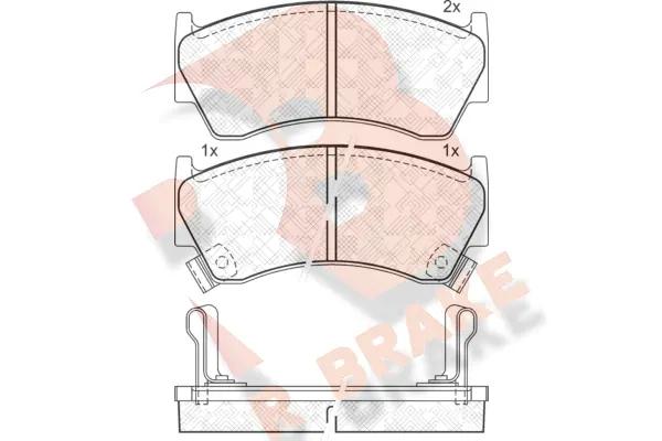 RB1394 R BRAKE Комплект тормозных колодок, дисковый тормоз (фото 1)