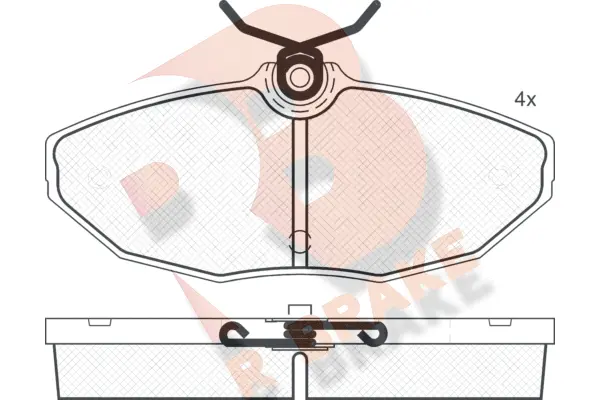 RB1546 R BRAKE Комплект тормозных колодок, дисковый тормоз (фото 1)