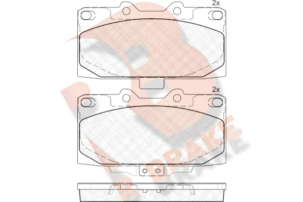 RB1733 R BRAKE Комплект тормозных колодок, дисковый тормоз (фото 1)