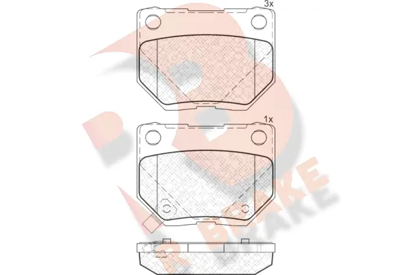 RB1749 R BRAKE Комплект тормозных колодок, дисковый тормоз (фото 1)