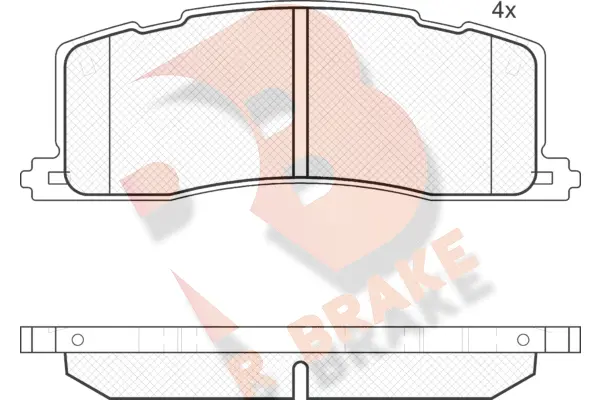 RB1817 R BRAKE Комплект тормозных колодок, дисковый тормоз (фото 1)