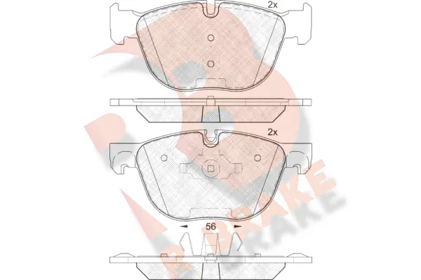 RB1919 R BRAKE Комплект тормозных колодок, дисковый тормоз (фото 1)