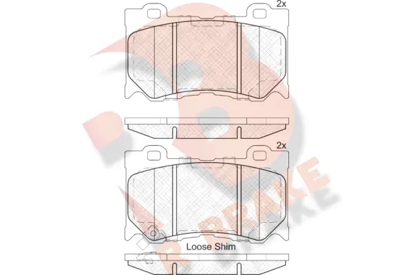 RB2089 R BRAKE Комплект тормозных колодок, дисковый тормоз (фото 1)