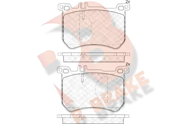 RB2100 R BRAKE Комплект тормозных колодок, дисковый тормоз (фото 1)