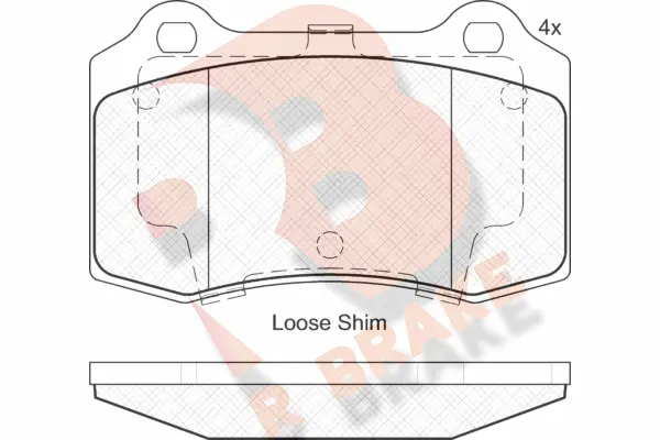 RB2117 R BRAKE Комплект тормозных колодок, дисковый тормоз (фото 1)