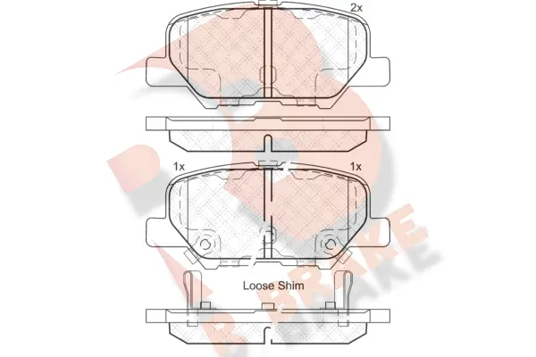 RB2118 R BRAKE Комплект тормозных колодок, дисковый тормоз (фото 1)