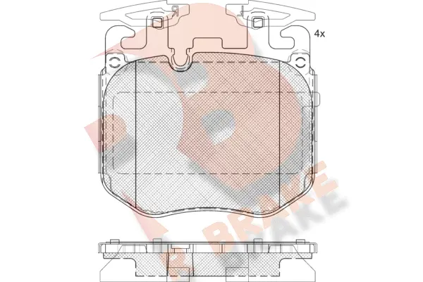 RB2265 R BRAKE Комплект тормозных колодок, дисковый тормоз (фото 1)