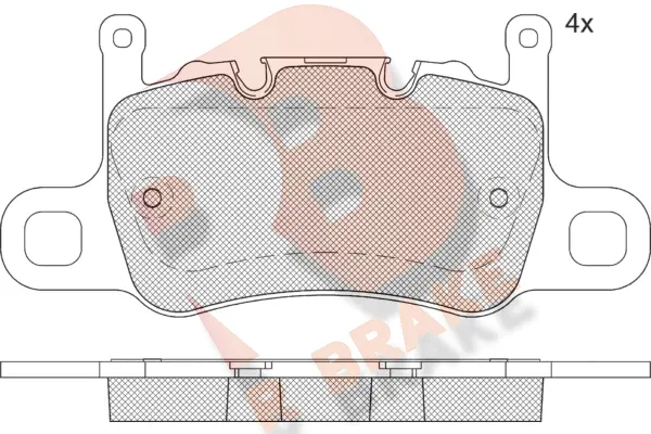 RB2348 R BRAKE Комплект тормозных колодок, дисковый тормоз (фото 1)