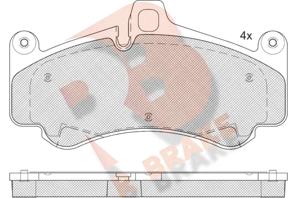 RB2359 R BRAKE Комплект тормозных колодок, дисковый тормоз (фото 1)