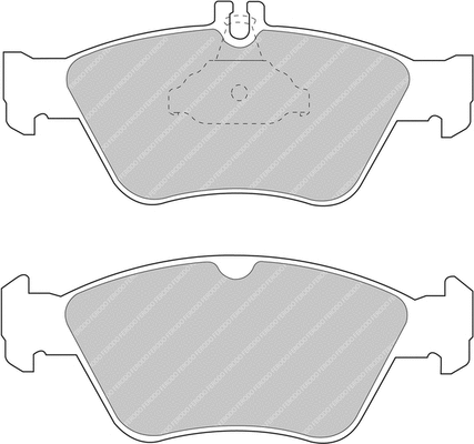FCP1049H FERODO Комплект тормозных колодок, дисковый тормоз (фото 1)