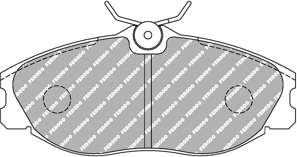 FCP1063H FERODO Комплект тормозных колодок, дисковый тормоз (фото 1)