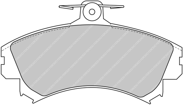 FCP1093H FERODO Комплект тормозных колодок, дисковый тормоз (фото 1)