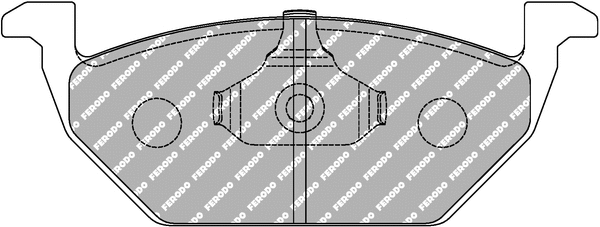 FCP1094R FERODO Комплект тормозных колодок, дисковый тормоз (фото 1)