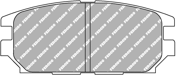 FCP1280W FERODO Комплект тормозных колодок, дисковый тормоз (фото 1)