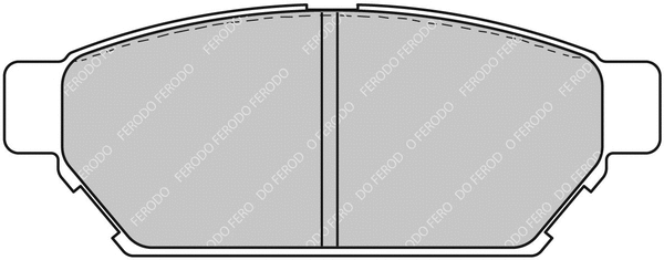 FCP1283R FERODO Комплект тормозных колодок, дисковый тормоз (фото 1)